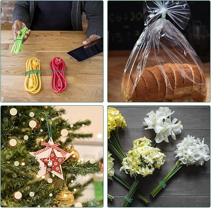 YDSL 88 feet Garden Flexible Wire, 3Pcs Soft Twist Plant Ties for Plant Vines and Office Organization (Diameter - 3MM)