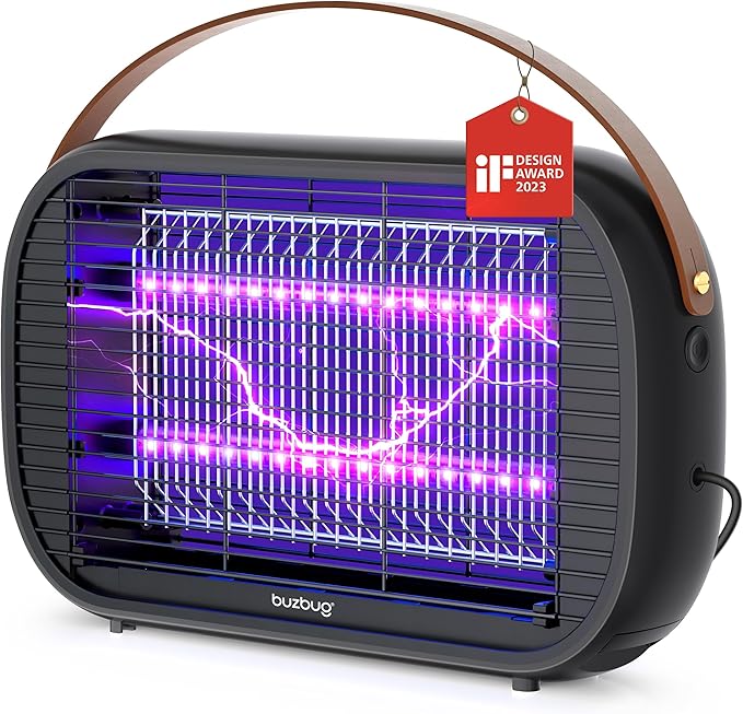 Buzbug LED Bug Zapper Indoor, 10 Years Lifespan Lamp Sustainable Less Power, Durable High-Voltage Electric Mosquito Zapper, Fly Trap Mosquito Trap, Fly Killer Fly Zapper -MA015B