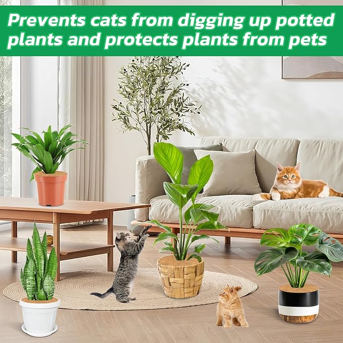 Legigo 10pcs Coconut Fiber Mulch Ring Tree Plant Protector Mat, 9 Inch Natural Coco Coir Tree Protection Ring Plant Pot Soil Cover, Tree Rings Disc Plant Cover for Indoor Outdoor Plants,Landscaping