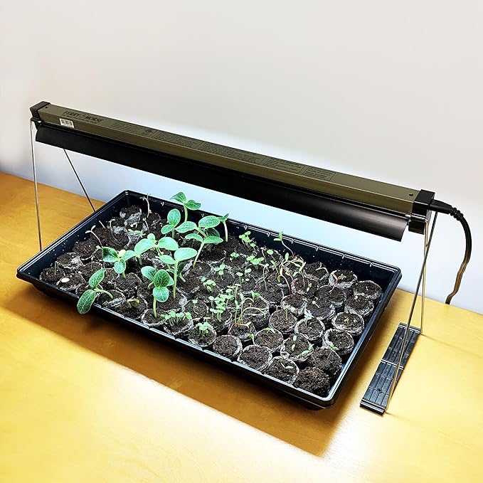 Ferry Morse Your Complete Indoor Seed Starting Kit Including Heat Mat, T5 Grow Light Fixture, and 72 Cell 36mm Pellet Seed Starter Greenhouse Kit