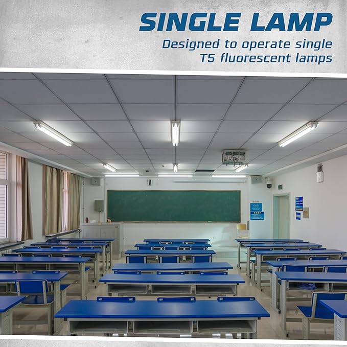 OHLECTRIC Replacement for Keystone KTEB-154HO-1-TP 54W T5 High Output Electronic Fluorescent Ballast | 1 Lamp | 120V | Rapid Start Technology | UL Listed for Enhanced Safety and Performance