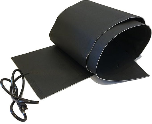 RHS Snow Melting System, Roof and Valley Heater, Ice and Snow Melting Mats, Sizes 5' feet x 13" inches, Color Black, 5 ft. mat Melts 2" inches of Snow per Hour, Buy Factory Direct, (5' ft. x 13" in.)