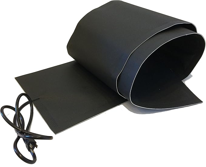RHS Snow Melting System - Roof and Valley Heater - Snow and Ice Melting Mats - Ice Dam Prevention - Color Black - American Made - Melts 2 Inches of Snow per Hour (20' ft. x 13" in.)