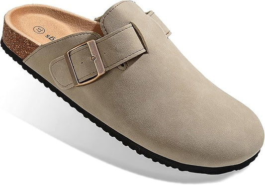 BULLIANT Comfort Clogs Slippers Sandals Nurse Work Shoes Unisex for Men Women with Cushioned Cork-Footbed