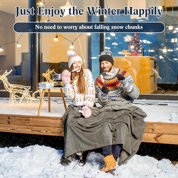 Landical Snow Guards for Metal Roofs, Mini Plastic Roof Guard Clear Snow Stops for Metal Roofs to Prevent Sliding Snow and Ice (50 Pack)