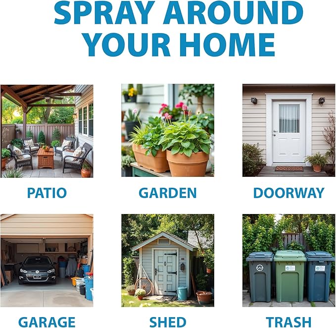 Lizard Shoo Spray - Plant-Based Lizard Repellent for Outdoors & Home - Gecko, Skink, & Reptile Deterrent - Gecko Repellent Spray to Keep Lizards Off Porch, Patio, Garden & Driveway