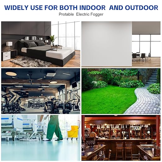 2 Pcs 4.5L (1.2 Gallon) Electric ULV Portable Fogger Sprayer Machine Capacity Fogger Machine Mist Cold Spraying Distance 30 ft for Home School Yard