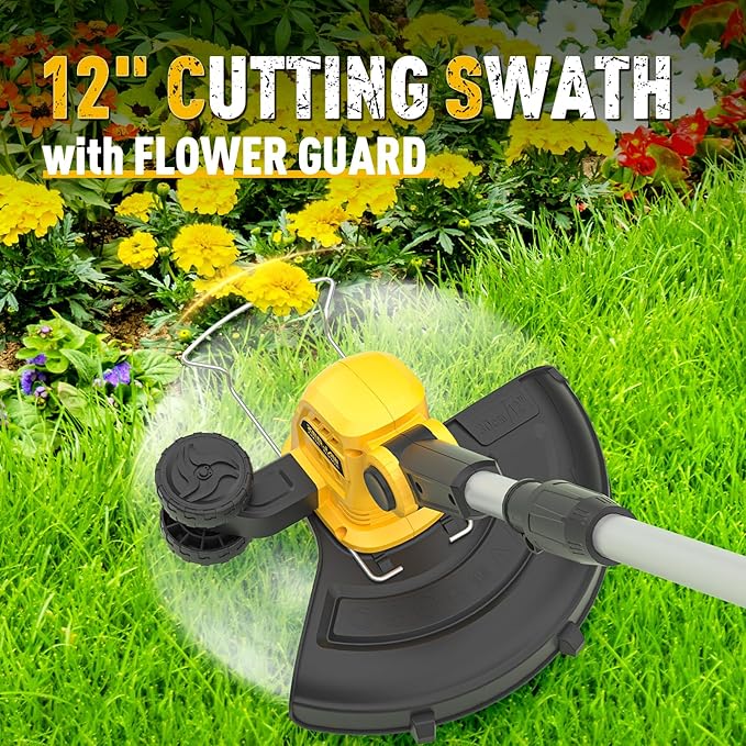 13" 20V Cordless Lawn Mower and 12" 20V Cordless String Trimmer and Edger