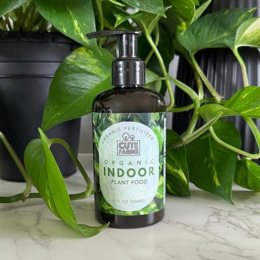 Organic Liquid Plant Food for Houseplants & Outdoor Pot Plants - All-Purpose Fertilizer (8 oz) Cute Farms