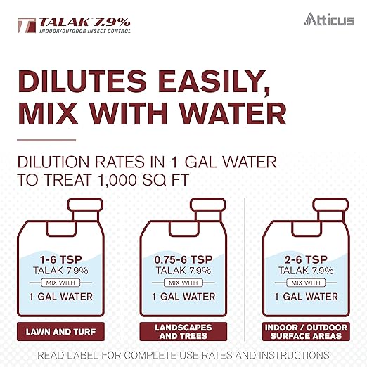 Atticus Talak 7.9% Indoor/Outdoor Insect Control - Bifenthrin Concentrate (32 Ounce)
