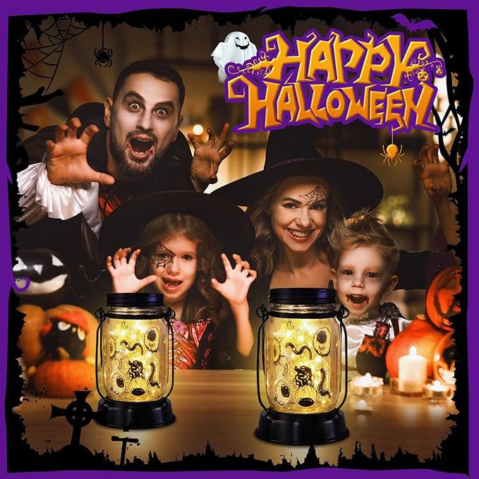 Halloween Decorations Gifts for Women/Men Halloween Eyeballs Solar Lanterns Eyeball Decorations Outdoor Lights Solar Garden for Yard, Patio,Backyard,Porch Torches Light