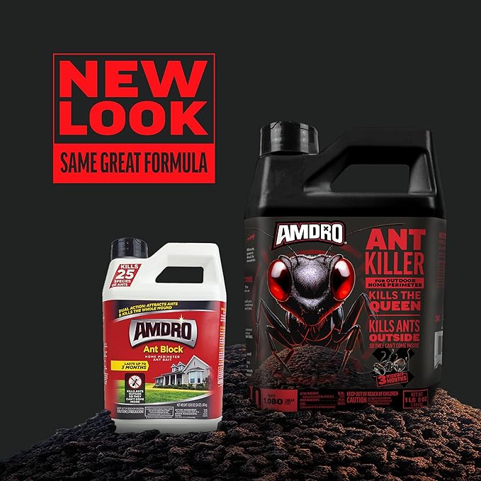 Amdro 100550427 Ant Killer for Outdoor Home Perimeter 24 oz, Black Label
