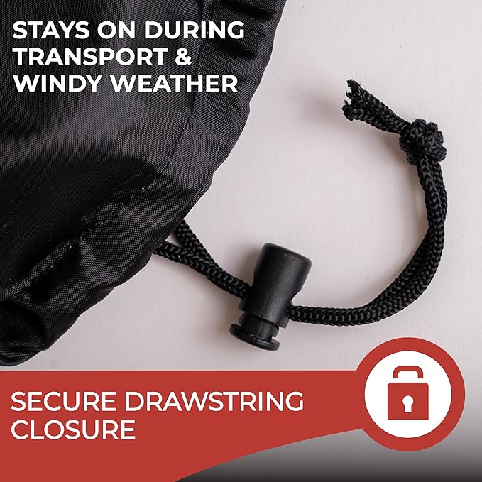 Tough Cover 600D Snow Blower Cover - Standard, Xtreme Black, 600D Marine-Grade Fabric - Heavy Duty Waterproof Outdoor Cover w/UV Protection & Dust Protection - Universal Fit up to 70"L x 54"W x 30"H