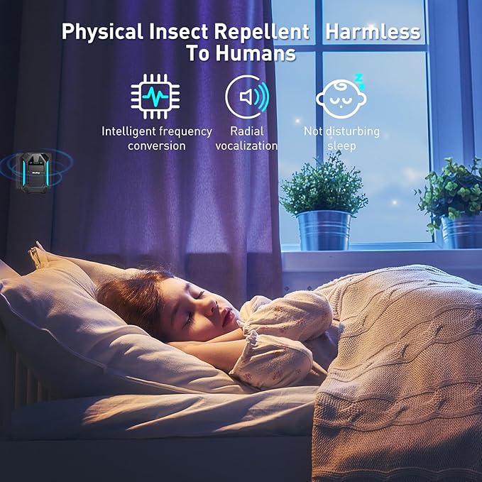 2025 Upgraded Version Ultrasonic Pest & Insect Repeller, Ultrasonic Repellent for Roach, Rodent, Mouse, Bugs, Mosquito, Mice, Spider, Ant,Electronic Plug in Pest Control,2 Mode Switching,6 Packs