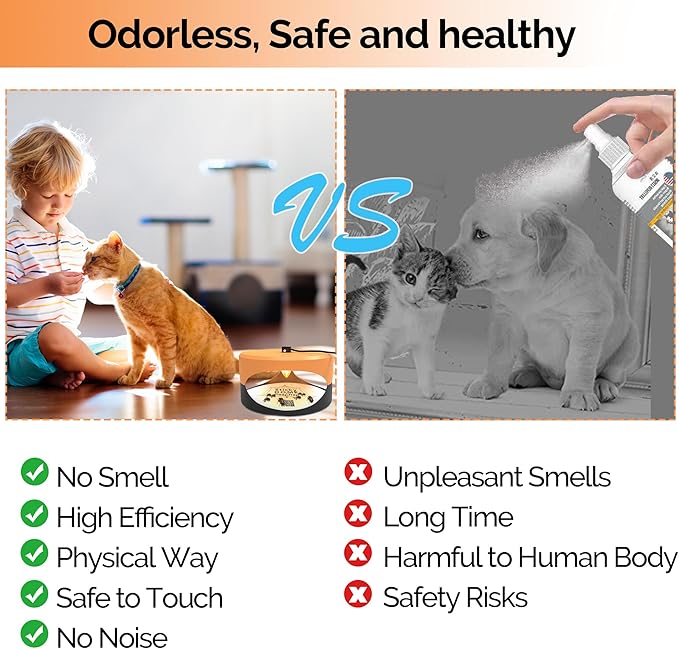 ASPECTEK Sticky Dome Flea Trap, Odorless Glue Trap with 2 Sticky Discs, Effective Bed Bug Killer and Flea and Tick Treatment, Indoor Insect Trap for Bugs, 2 Packs in Orange and Dark Gray