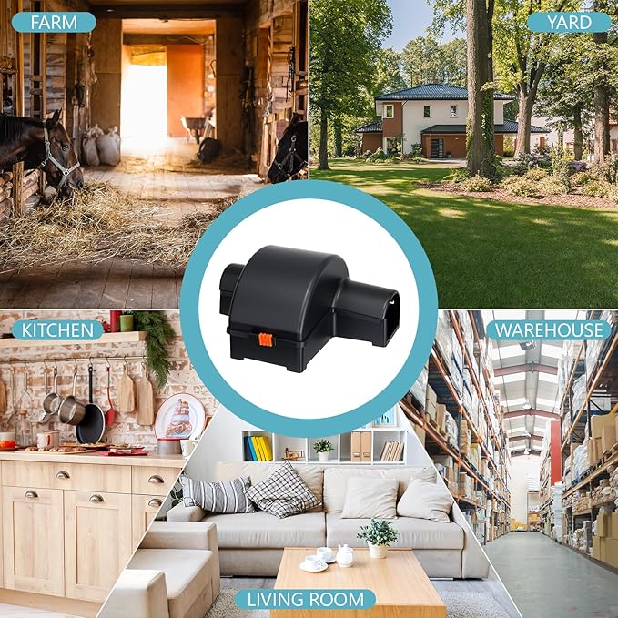 Qualirey 6 Pack Rat Chipmunk Traps Reusable Dual-Entry Extra Large Tunnel Traps for Rats Mice Better Capture Rate, 9.45 Inch Snap Humane Kill Indoor Outdoor for Home Farm Restaurants