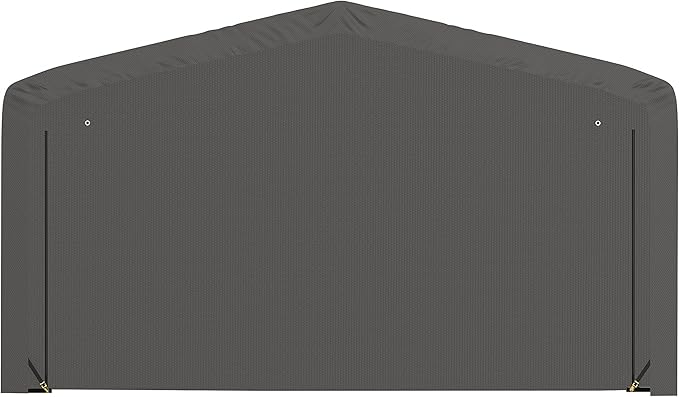 ShelterLogic ShelterTube Garage & Storage Shelter, 20' x 27' x 12' Heavy-Duty Steel Frame Wind and Snow-Load Rated Enclosure, Gray