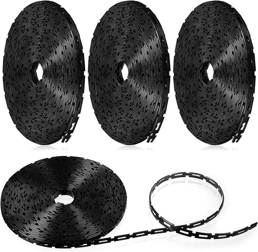 Wesiti 200 ft Plastic Chain Lock Tree Tie 1/2 Inch Wide Adjustable Tree Support Straps Plant String Swing Strap Flexible Reusable Ties for Staking for Garden Accessories