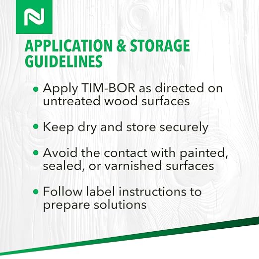 Nisus Tim-BOR Professional Insecticidal Dust, Water-Soluble Borate Powder, Wood Preservative and Fungicide for Termites, Carpenter Ants, Wood Decay, 1.5 lbs