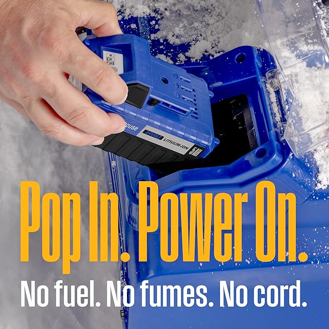 Westinghouse WSnow18 48V Cordless Snow Blower 18 Inch Kit, Steel Auger, LED Light, 1200W Brushless Motor, 25ft Throwing Distance, Plows 650lbs/min, Compatible with Snow Joe Batteries