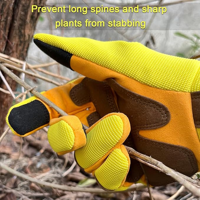 ZLUXURQ Gardening Gloves for Women and Men, Work Gloves for Yard Work