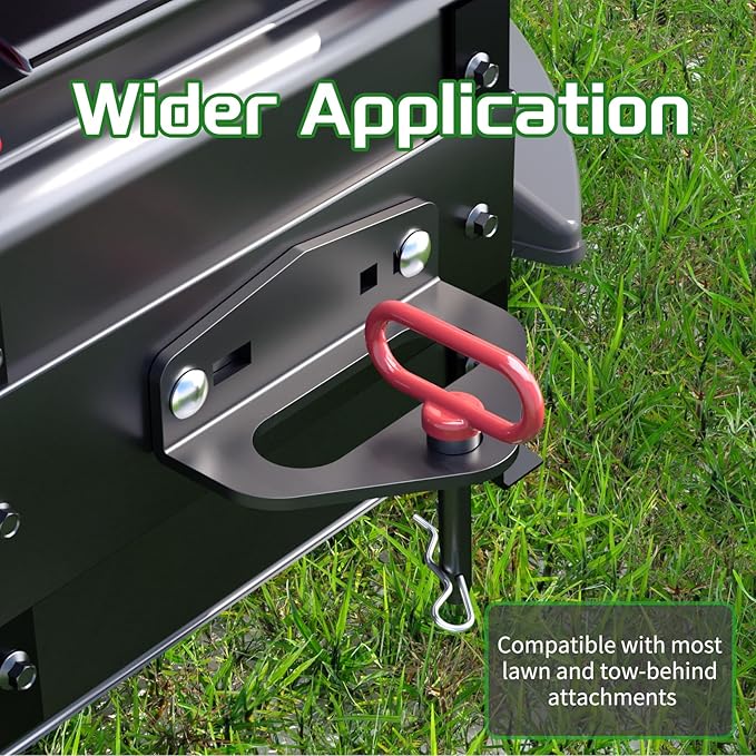 Zero Turn Mower Trailer Tow Hitch，Heavy Duty Steel Lawn Trailer Mount，Compatible with Many Models Lawn Mower, Tractor, Golf Cart, ATV Etc