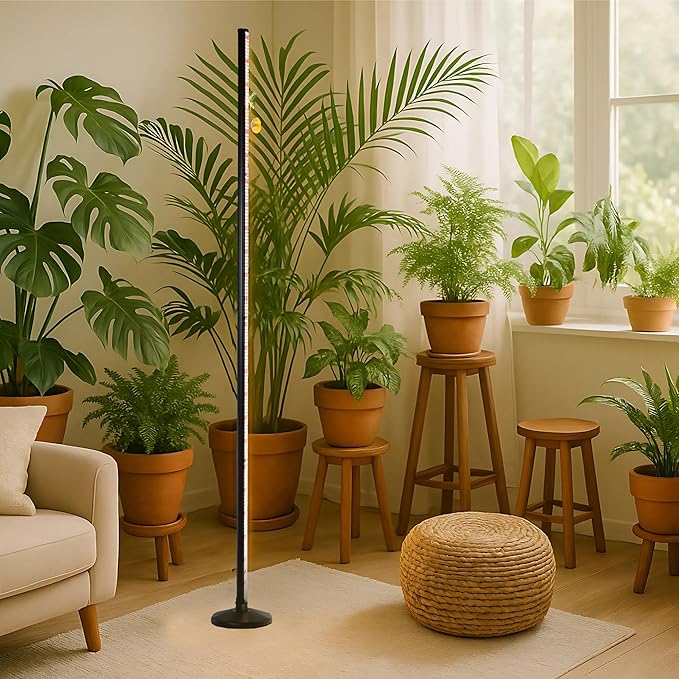 Plant Grow Lights Indoor – 64.5'' Tall Full Spectrum Plant Growing Lamps with 660nm, 3000K & 6000K LEDs, 36W Grow Lights for Indoor Plants with Dual Auto Timer (4H/8H/12H) & Remote Control