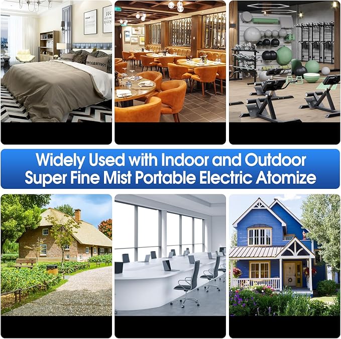 4.5L (1.2 Gallon) Electric ULV Portable Fogger Sprayer Machine Spraying Distance 30ft with 16.4ft Cord Atomizer Mist Cold Fogger for Home,Hotel,Church,School,Lawn and Garden