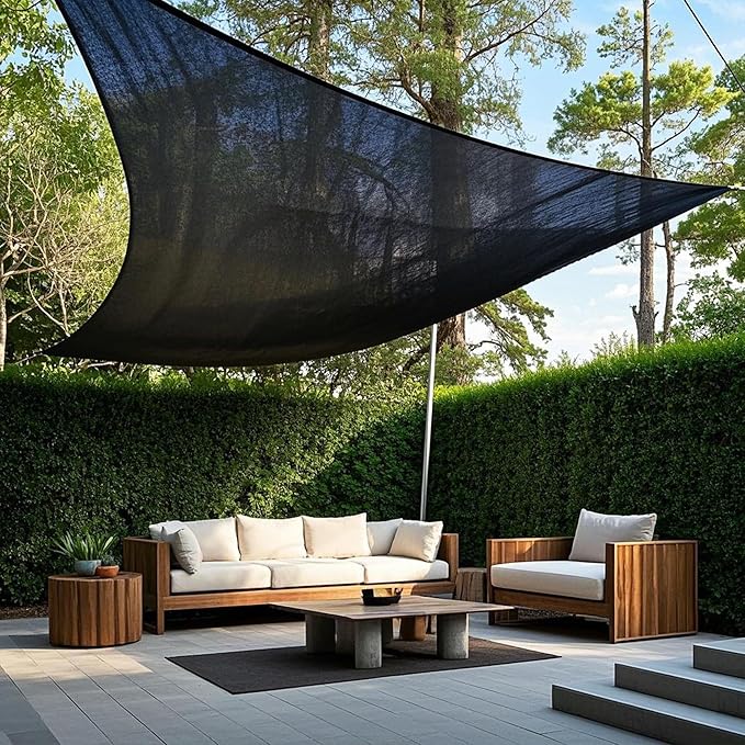 winemana 40% Black Shade Cloth, 3.3 x 10 FT Garden Mesh Tarp for Plants Heat Protection with Grommets, Sunshade Plant Cover for Greenhouse, Barns Kennel, Outdoor Netting Screens for Patio & Porch