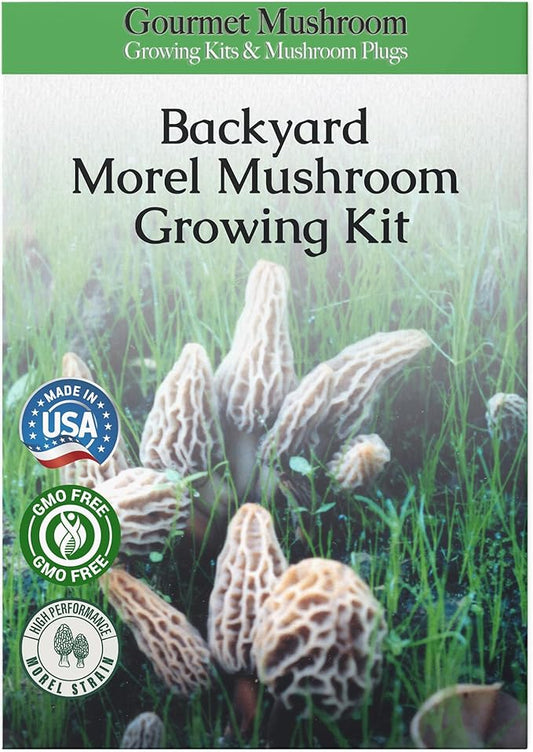 MOREL HABITAT KIT® Morel Mushroom Growing Kit (Morchella esculenta), Compatible with Any Soil Type Across The U.S., Outdoor Garden & Backyard Cultivation Set with Full Instructions - Made in The USA