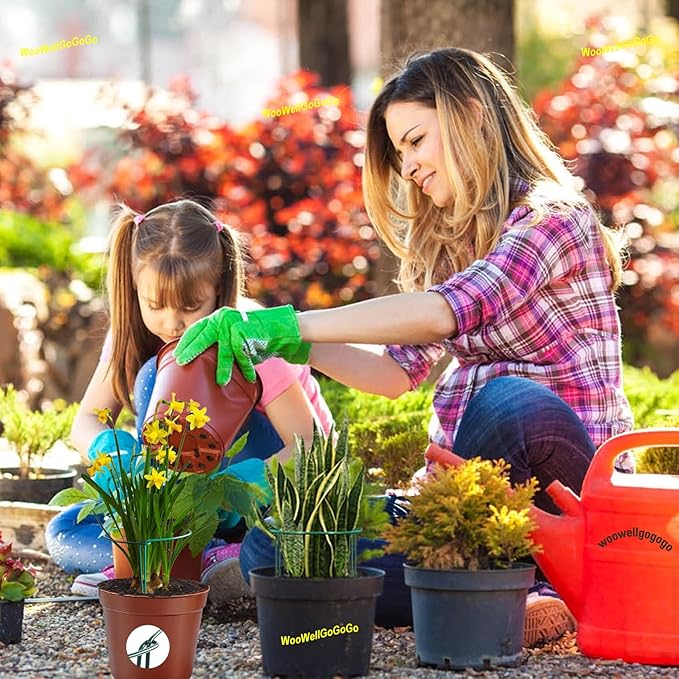 4 Pack Snake Plant Support Stakes, Peony Cages and Supports, Heavy-Duty Plant Stabilizer Support, Hydrangea Support Cage, Dahlia Support Ring, Plant Support Stake for Indoor and Outdoor Potted Plants