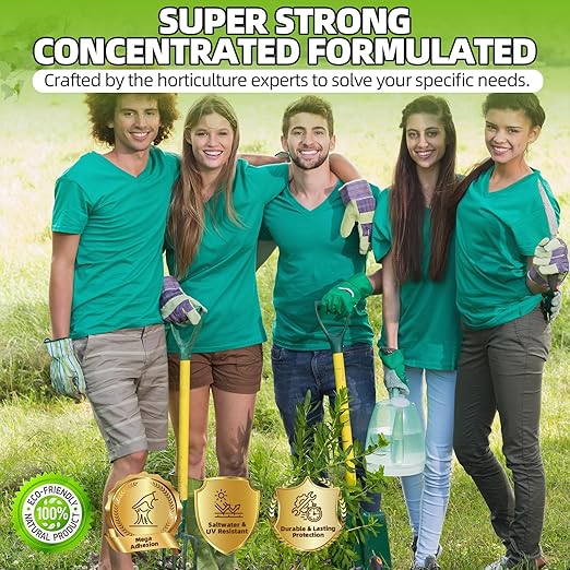 Mulch Glue 27.5OZ, Ultra-Stick Rock Glue for Landscaping, Gravel Binder Non-Toxic Rubber Mulch Lock Adhesive, Heavy Rain & Windproof for Gardens, Pea Gravel Stabilizer, Lasts up to 2 Year