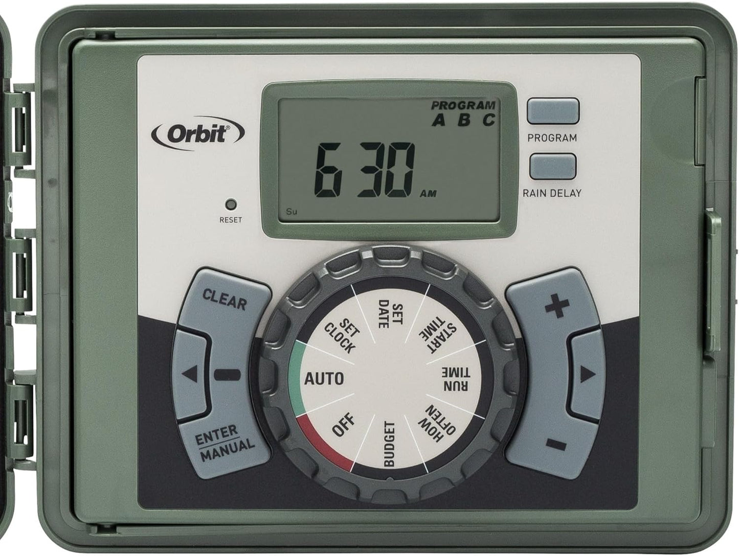 Orbit 57896 6-Station Outdoor Swing Panel Sprinkler System Timer