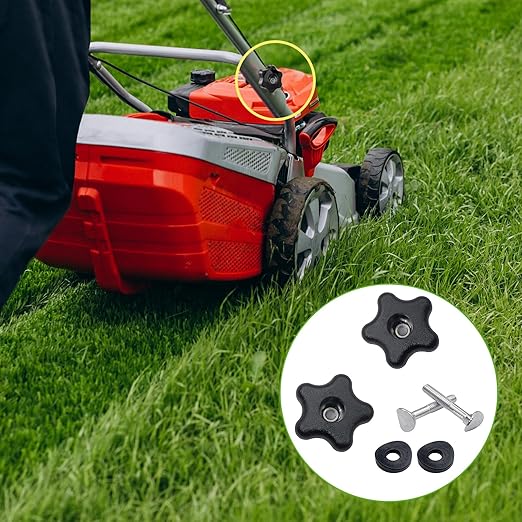 2 PCS Handle Knob and Screw Bolt Washer Kit Compatible with Toro 92-2260, 106-4161, 107-3844 – Durable Snow Blower Screws & Lawn Mower Bolt Accessories for Easy Repair of Snow Throwers & Lawn Mowers