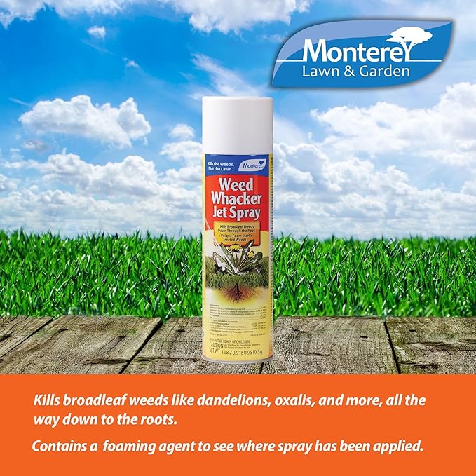 Monterey Weed Whacker Jet Spray Broadleaf Weed Killer for Lawns - 18 oz