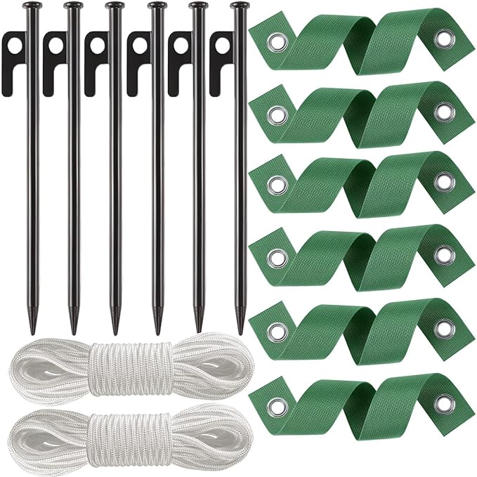 Heavy Duty Tree Stake Kits Steel Tree Stakes and Supports for Young Trees Against Bad Weather Leaning Tree Anchor Straightening Kit