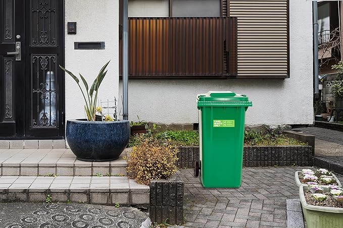 Yard Waste Sticker - Yard Waste Bin Sign - with Helpful Tips and Do & Don't Reminder - 3-5 Year Indoor/Outdoor Rated - Heavy Duty, Weather Proof, Ultra Durable - USA Made (6x2 inch), 4 Labels