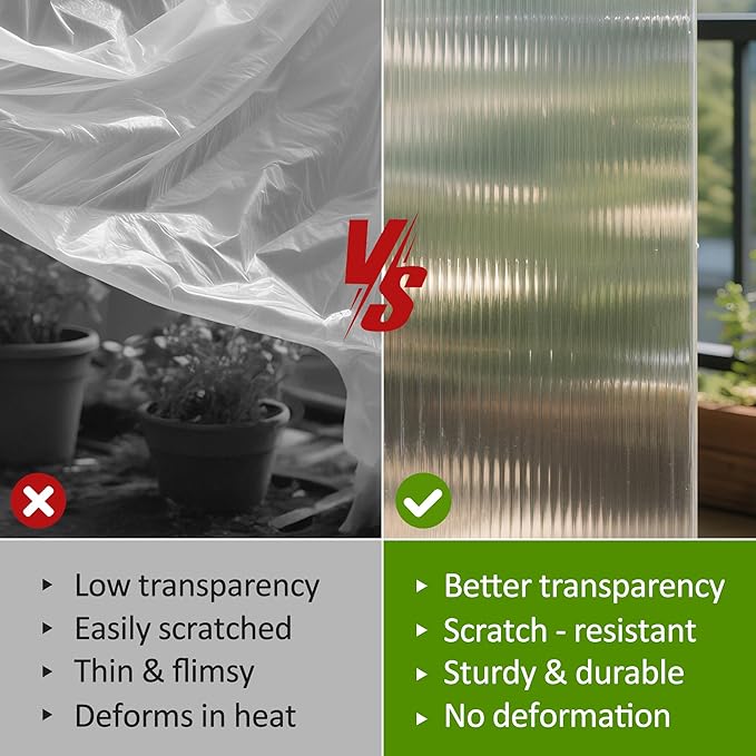 Macrout Cold Frame Greenhouse, Large Wooden Greenhouse Cabinet, Garden Cold Frame with Adjustable Shelves for Outdoor Indoor Use, 1344 (Dark Grey)