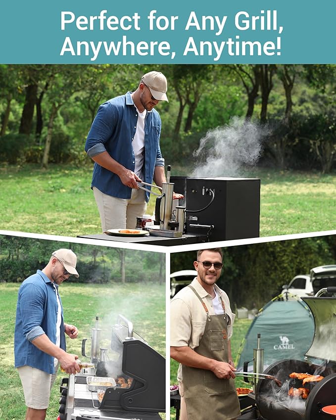 Smoke Generator For Cheese, Smoke Tube For Pellet Smoker, Portable Electric Smoke Maker Outdoor Smoker Accessories, Hot or Cold Smoking Attachment for any Grill or Smoke, Best Gifts for Men, Dad