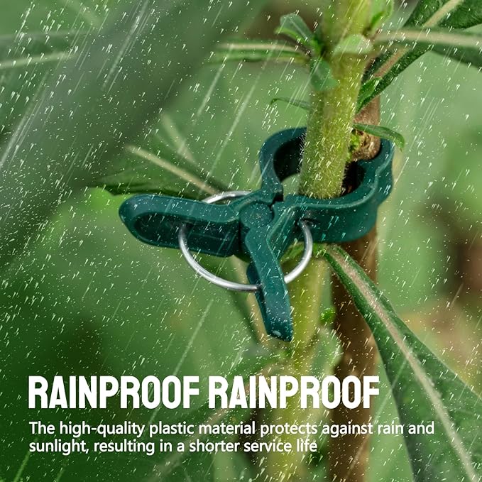 20 Pcs Plant Clips, 2 Sizes Trellis Clips In One Pack, Gentle Flower Plant Clamps For Supporting Climbing Plants, Plant Support Clips For Gardening Help Stems Vine Grow Straight Upright