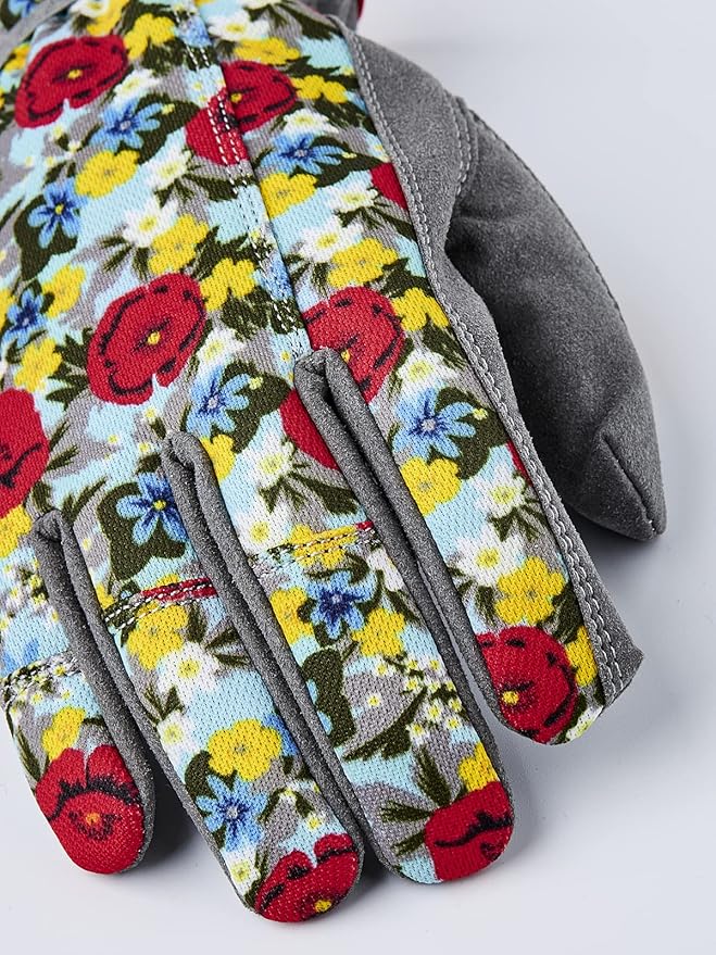 Hestra Job Garden Robin Durable Adult Work and Gardening Gloves, Washable Gloves for Everyday Gardening, Yard Work & Tool Use