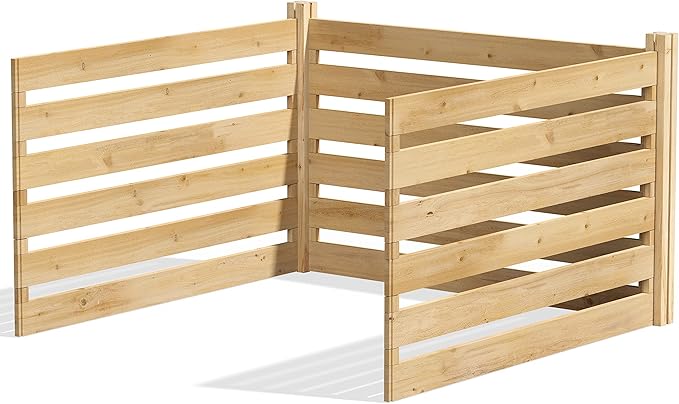 Greenes Fence Cedar Wood Composter Add-On Kit, 36" L x 36" W x 31" H / 173.92 gallons - Not Meant for Independent use; to be Added on to RCCOMP36 Composter Kit - Made in USA with North American Cedar