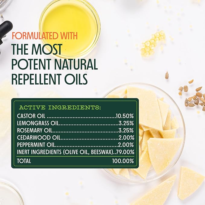 Murphy's Naturals Mosquito Repellent Balm Stick, Plant-Based, Natural Ingredients, DEET-Free, Travel-Pocket Size, 0.5oz Each, 3-Pack