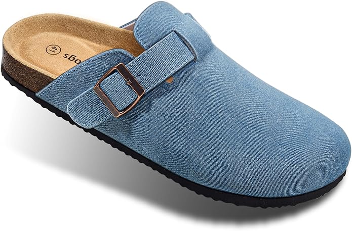 BULLIANT Comfort Clogs Slippers Sandals Nurse Work Shoes Unisex for Men Women with Cushioned Cork-Footbed