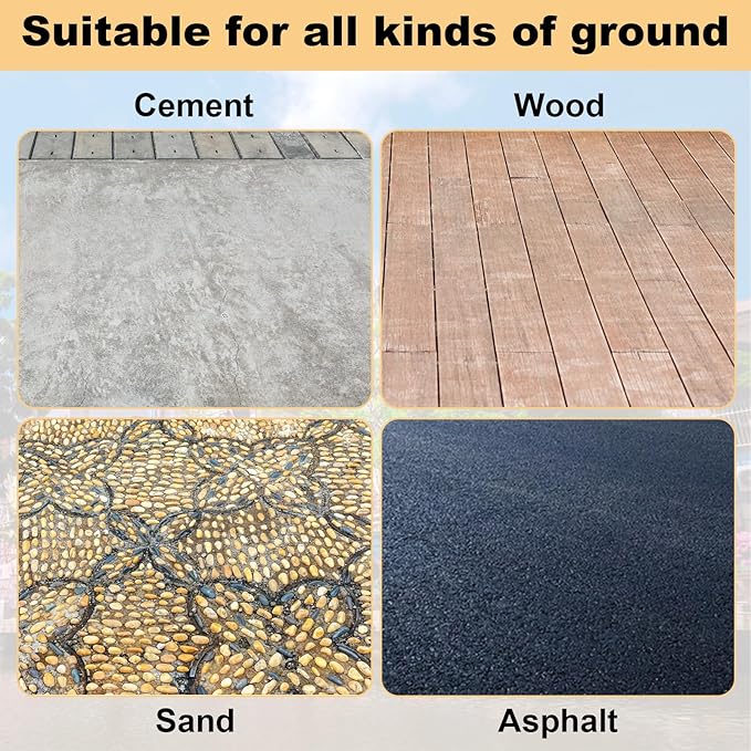 MIVIDE 12 Pack 16 Inch Black Rebar Stakes, 1/2 Inch Diameter, Galvanized Steel Ground Anchors, Heavy Duty Metal Rebar Stakes for Speed Bumps, Garden Plants, Wheel, Wood, Tent