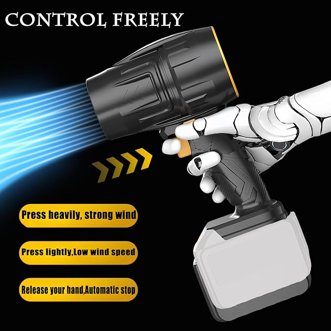 Blowers, Handheld, Electric Leaf Blowers for Lawn Care, 32000r/min, Patio, Blowing Leaves, Battery Powered Leaf Blower for Snow Blowing Hand-held