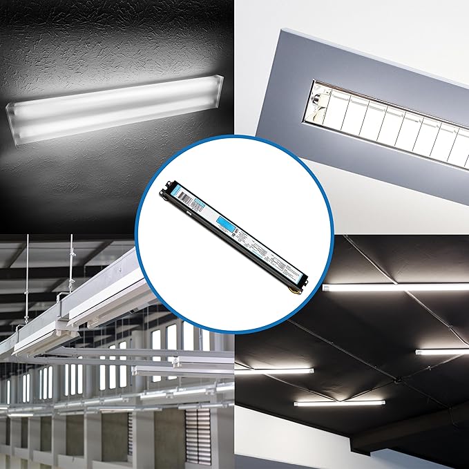 OHLECTRIC Replacement for ICN-4S54-90C-2LS-G (4 Pack) 4 Lamp T5 Fluorescent Electronic Ballast - 120-277 Volt - Instant Start - Standard and Energy Efficient Ballasts, UL Approved