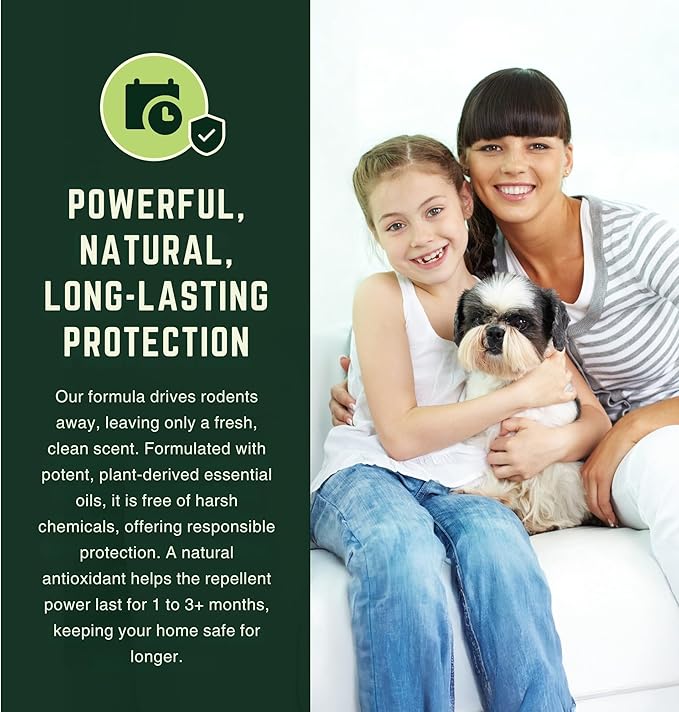 Deb's Ranch Cinnamon & Peppermint Mouse Repellent Pouches | 25% Essential Oils | Hangable Rodent Deterrent for House, RV & Car, 10-Pack