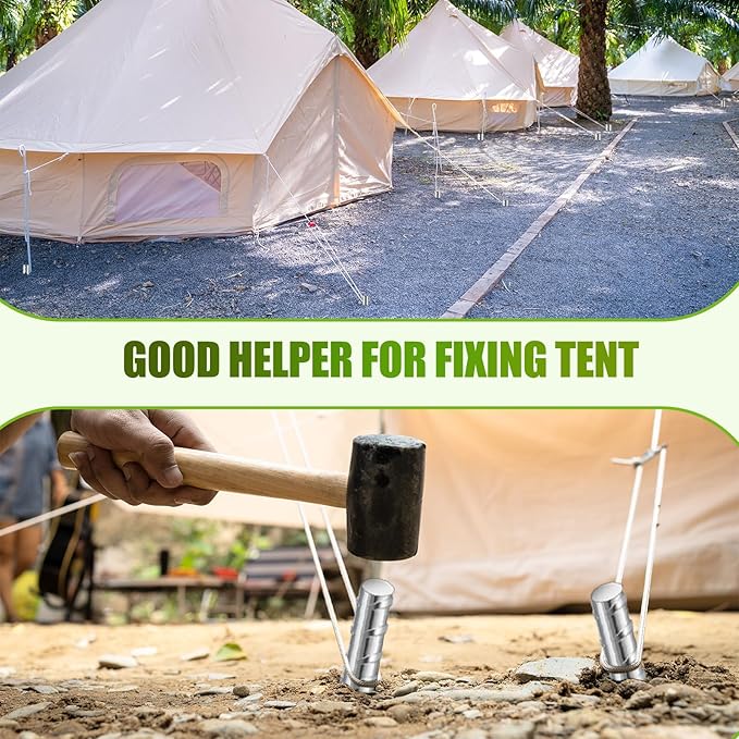 Gisafai 50 Pcs 16 Inch Ground Rebar Stakes Heavy Duty Ground Anchors Steel Plant Support Garden Stake Long Straight Metal Spikes with Chisel Point End for Concrete Timber Garden Plant Tent