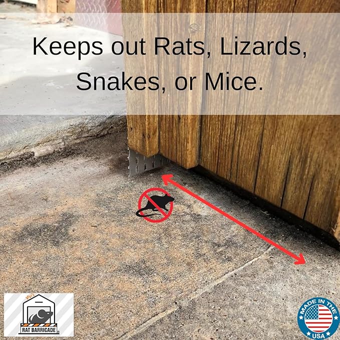 Vivi's Rat Barricade | Also Stops Mice, Snakes, and Desert Lizards | Easy Installation | No Poison, No Traps | Made in The USA